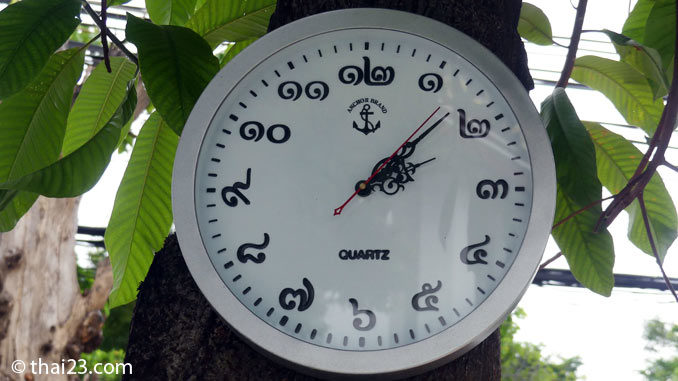 Uhrzeit in Thailand - Zeitunterschied Thailand Deutschland