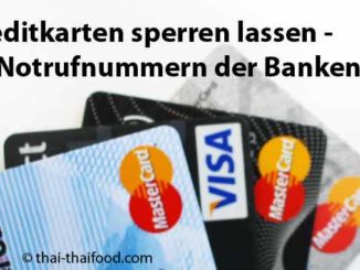 Kreditkarten Notruf
