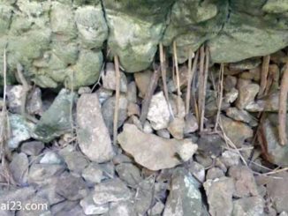 Höhlen Thailand Holzstäbe, Phraya Nakhon Höhle Holzstäbe und Äste