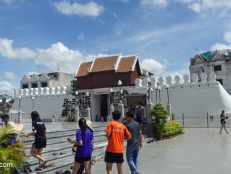 Teil der Stadtmauer der Provinzhautstadt Nakhon Ratchasima